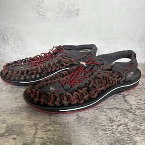 Keen Uneek Two Cord Water Sport Bungee Hiking Sandals Red 1014620 Men Sz 10 M